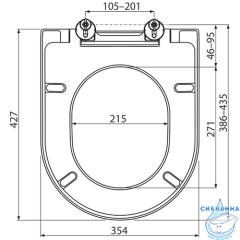 Сиденье для унитаза Ravak Uni Chrome Soft Close (микролифт) X01549 быстросъёмное