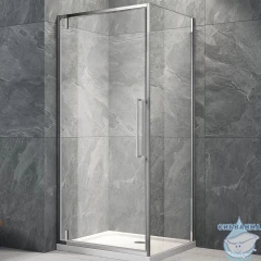 Душевое ограждение Veconi Ровиго 70x70 профиль хром, стекло прозрачное RV033-7070-01-C7 (без поддона)
