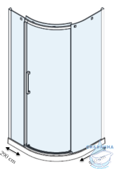 Душевое ограждение Jacob Delafon Contra 90х90 E22R90R-GA (без поддона)