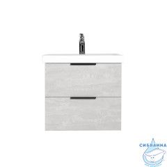 Тумба Viant Берлин 60 с раковиной Moduo 60 цемент