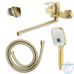 Смеситель для ванны Azario Conda AZ-K1711MG (золото матовое)