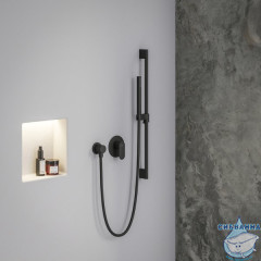 Встраиваемый смеситель для душа Ravak Eleganta X070299 (черный матовый)