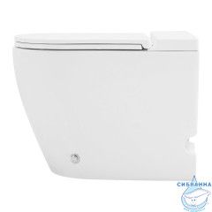 Унитаз приставной импульсный Abber Bequem AC1115P с сиденьем Soft Close (микролифт) (белый)