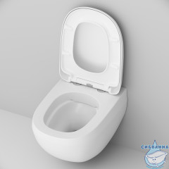 Унитаз подвесной безободковый AM.PM Sensation C301700WH (без сиденья) (белый глянец)