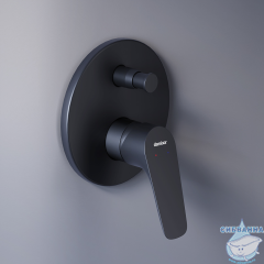 Смеситель для ванны встраиваемый Damixa Jupiter 777100000 (черный матовый)