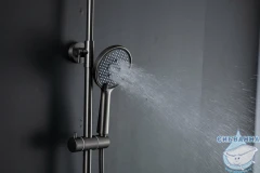 Душевая система Frap F2485-9 250 1 режим (оружейная сталь)
