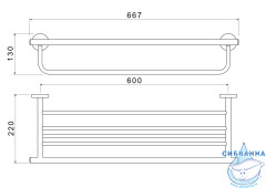 Полка для полотенец Aquatek Оберон AQ4215MB
