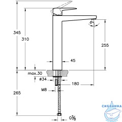 Смеситель для раковины Vitra Root Square A4273336EXP (черный матовый)