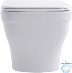 Унитаз подвесной безободковый Aquanet Elegant Rimless Elegant W LX-1163 с сиденьем Soft Close (микролифт)