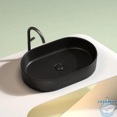  Раковина на столешницу 61 см Ceramicanova Element CN6048MB (черный матовый)