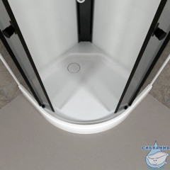 Душевая кабина Тритон Грей 90x90 А профиль белый, стекло грей Щ0000067300