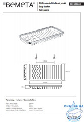 Мыльница Bemeta Cytro 102308082