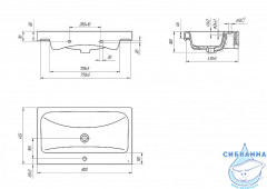 Мебельная раковина Cersanit Moduo 80 S-UM-MOD80/1
