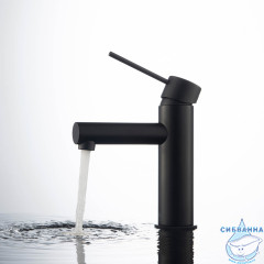 Смеситель для раковины Timo Saona 2361/03F (без донного клапана) (черный матовый)