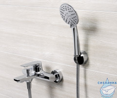Смеситель для ванны WasserKRAFT Lopau 3201 с душевым гарнитуром (хром)