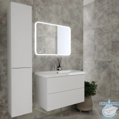 Тумба Viant София 80П с раковиной Como 80 белый