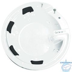 Акриовая ванна Gemy G9090 B 190х190 с гидромассажем