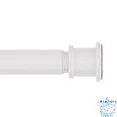 Карниз для ванной комнаты, 110-200 см, белый матовый, Elegante, IDDIS, RSW0120i14