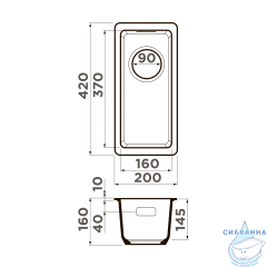 Кухонная мойка Omoikiri Kata 20-U-GR 4993376