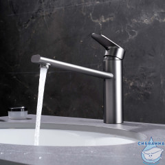 Смеситель для кухни Aquatek Ника AQ1880BGM (оружейная сталь)