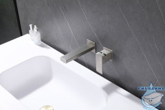 Смеситель для раковины встраиваемый Abber Daheim AF8212SP (сатин)