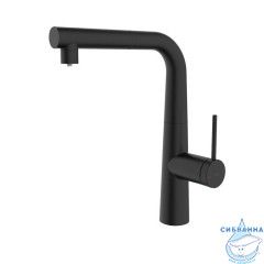 Смеситель для кухни с каналом для фильтрованной воды и выдвижным изливом, черный матовый, Pure, IDDIS, PURBLPFi05N