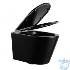 Унитаз подвесной Abber Bequem AC1102MB с сиденьем Soft Close (микролифт)