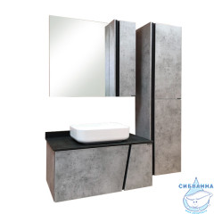 Тумба подвесная Comforty Эдинбург 90 бетон светлый с раковиной Comforty Y9378