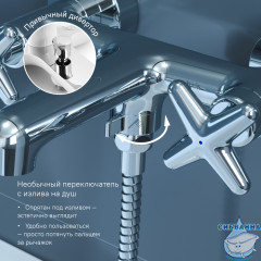 Cмеситель для ванны Iddis Acros ACRSB02i02WA (хром)