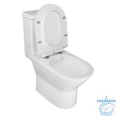 Унитаз напольный безободковый Azario Mons с бачком и сиденьем Soft Close (микролифт) AZ-76004