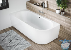 Ванна акриловая Riho DESIRE R Velvet White c опорой 184x84