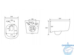 Унитаз подвесной безободковый Aquatek Дива AQ2012B-00 (с сиденьем Soft Close (микролифт) 