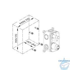 Встраиваемый смеситель для ванны Iddis Folk FOLSB00i67 (хром)