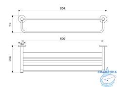 Полочка Aquatek Европа AQ4115BGM