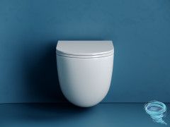 Унитаз подвесной безободковый Ceramicanova Vogue Rimless CN4008T с сиденьем быстросъемным Soft Close (микролифт)