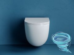 Унитаз подвесной безободковый Ceramicanova Vogue Rimless CN4008T с сиденьем быстросъемным Soft Close (микролифт)