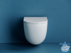 Унитаз подвесной безободковый Ceramicanova Vogue Rimless CN4008T с сиденьем быстросъемным Soft Close (микролифт)