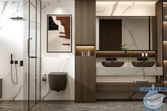 Унитаз подвесной безободковый Abber Bequem AC1104MB с сиденьем Soft Close (микролифт) (черный матовый)