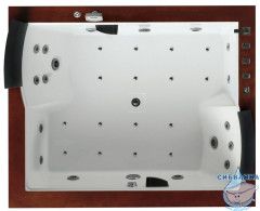 Акриовая ванна Gemy G9052 II K R 186х151 с гидромассажем