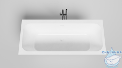 Ванна из искусственного камня Salini Orlando Axis Kit 170x75 (материал S-Sense, белый матовый)