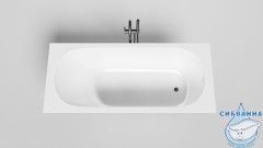 Ванна из искусственного камня Salini Ornella 160x70 (материал S-Stone, белый матовый)