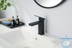 Смеситель для раковины Aquatek Либра AQ1610MB (черный матовый)