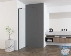 Walk-in Vincea Walk In HA 90 профиль черный, стекло прозрачное VSW-7HA900CLB