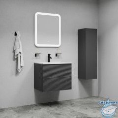 Смеситель для умывальника, черный матовый, Kaya, IDDIS, KAYBL00i01