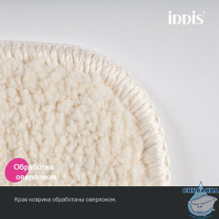Коврик для ванной комнаты, 90х60, микрофибра, светло-бежевый, IDDIS, PSQL01Mi12IT