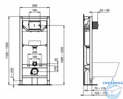 Инсталляция Ideal Standard в комплекте с унитазом Ideal Standard i.life B RimLS c сиденьем Soft close (микролифт), с кнопкой смыва IP001401