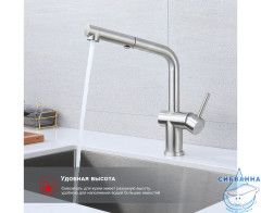 Смеситель для кухни Raglo R86.49.05 (сатин)