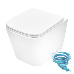 Инсталляция TECEspring с кнопкой смыва в комплекте с унитазом TECEspring S c сиденьем Soft close (микролифт) K401204WCS