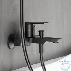 Смеситель для ванны Damixa Apollo 471000300 (черный матовый)