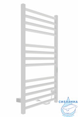 Полотенцесушитель электрический Indigo Attic Romb (с таймером) 50х100 белый матовый (с возможностью скрытого подключения, подключение R/L)